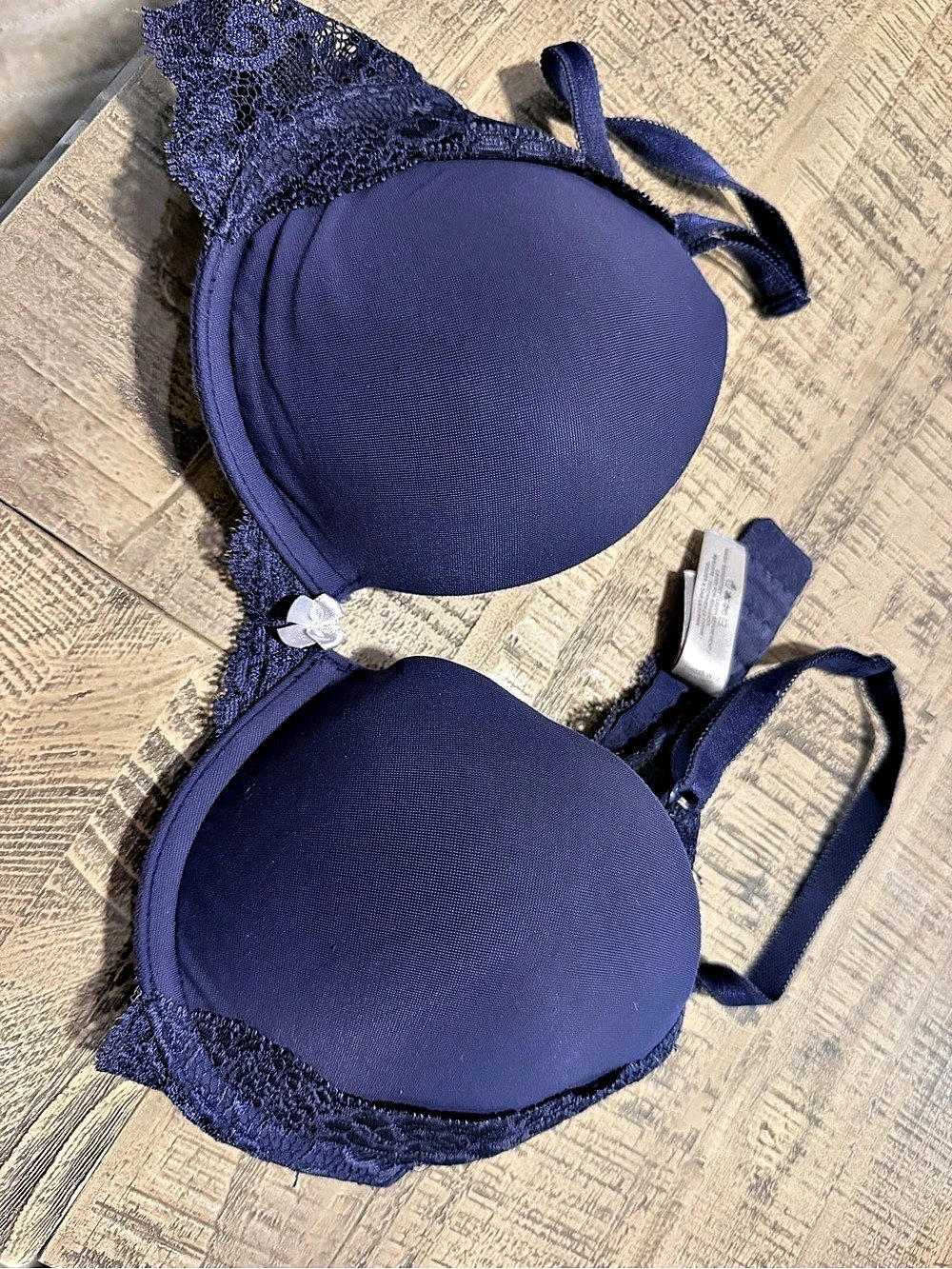 Victoria's Secret Dream Angels Push-Up Bra Lace Blue 34B